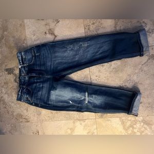 KanCan Blue Distressed Straight slim Denim Jeans